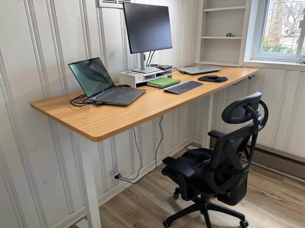 best standing desk for back pain with ergonomic setup